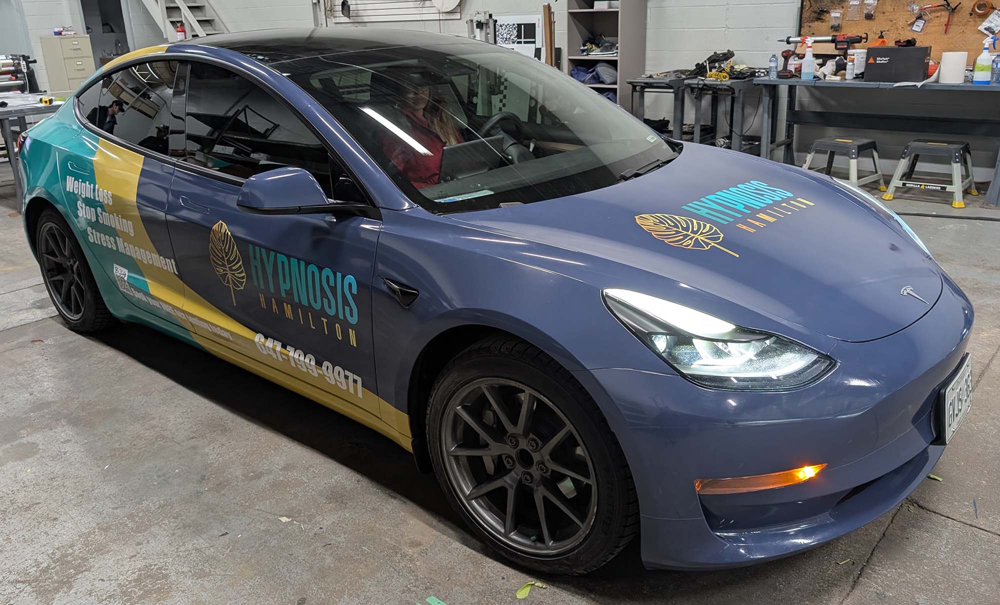 EB - Partial Car Wrap Design