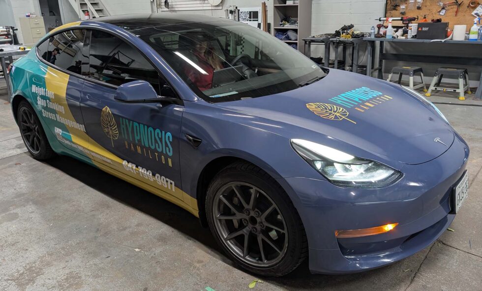 Tesla vehicle wrap example